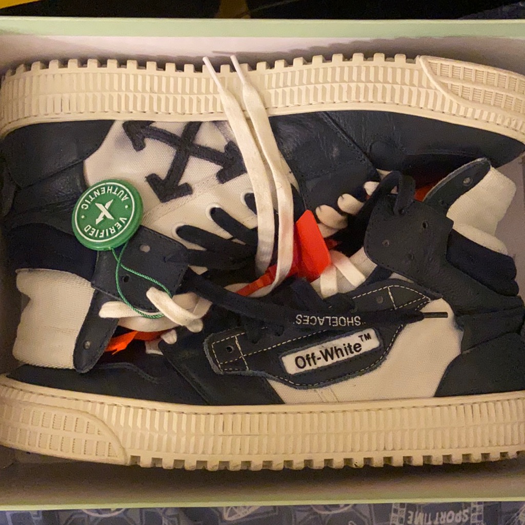 Offwhite High Top 3.0 Blue/White Size 42 (Us 9) Used